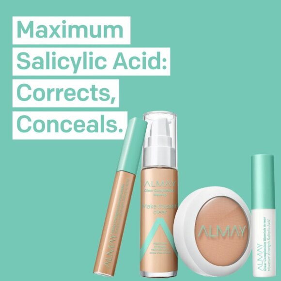 011 Almay Clear Complexion Makeup - Natural Tan 710 - Picture 3 of 5